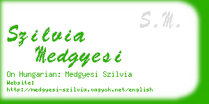 szilvia medgyesi business card